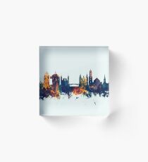 Ljubljana Solvenia Skyline Acrylic Block