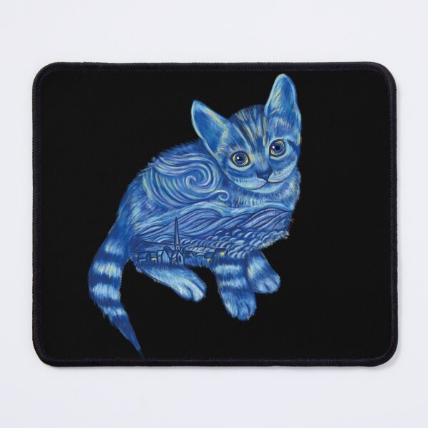 Item preview, Blue Starry Night Bengal Cat Illustration designed and sold by Scarlet Swan.