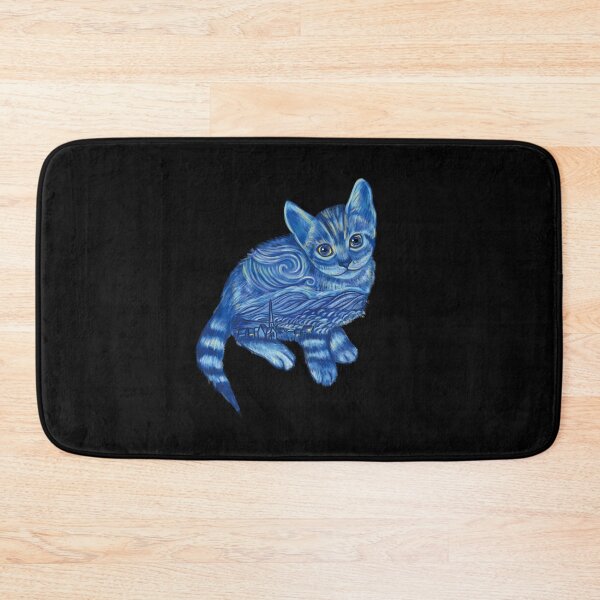 Item preview, Blue Starry Night Bengal Cat Illustration   designed and sold by Scarlet Swan.