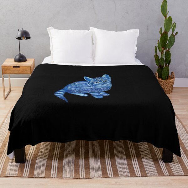 Item preview, Blue Starry Night Bengal Cat Illustration   designed and sold by Scarlet Swan.