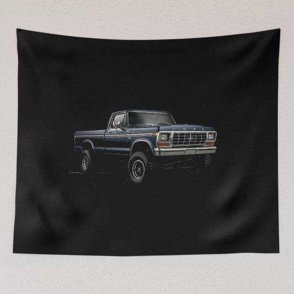 Item preview, 1979 Ford F-250 Ranger Classic Pickup Truck Vintage Blue designed and sold by TheArtOfCar.
