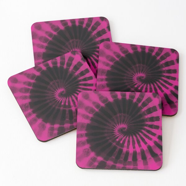 Item preview, Tie dye, tiedye, pink and black swirl tie dye, psychedelic pattern,  organic pattern, vibrant boho watercolour design  designed and sold by navitalidesign.
