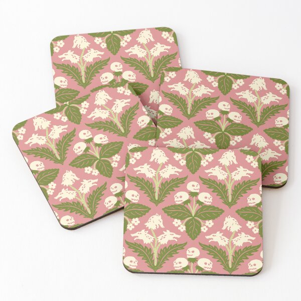Item preview, Hounds and skulls — green and pink designed and sold by tanaudel.