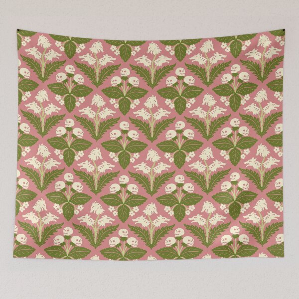 Item preview, Hounds and skulls — green and pink designed and sold by tanaudel.