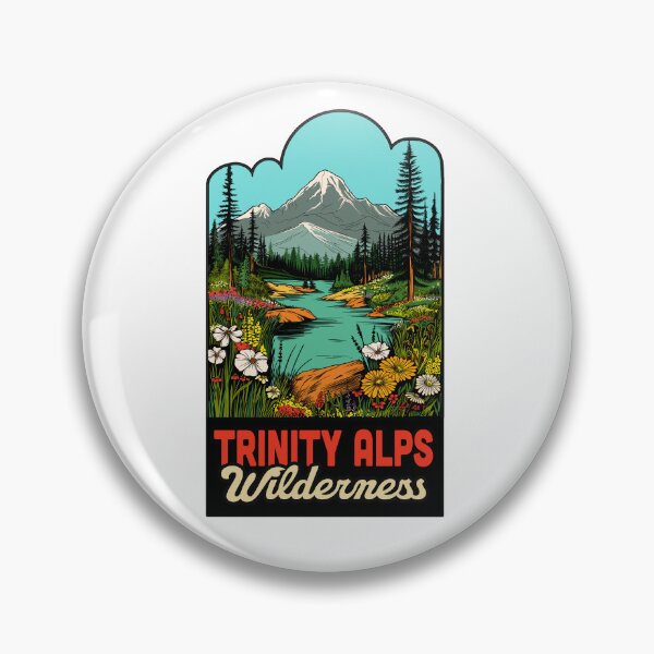 Artikelvorschau, Vintage Trinity Alpen Wildnis Design entworfen und verkauft von CattGDesigns.