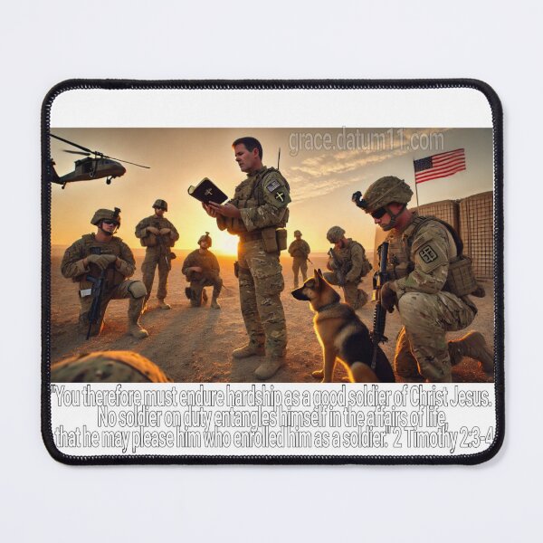 Item preview, The Soldier 2 Timothy 2:3-4 (Datum11) designed and sold by Datum11.