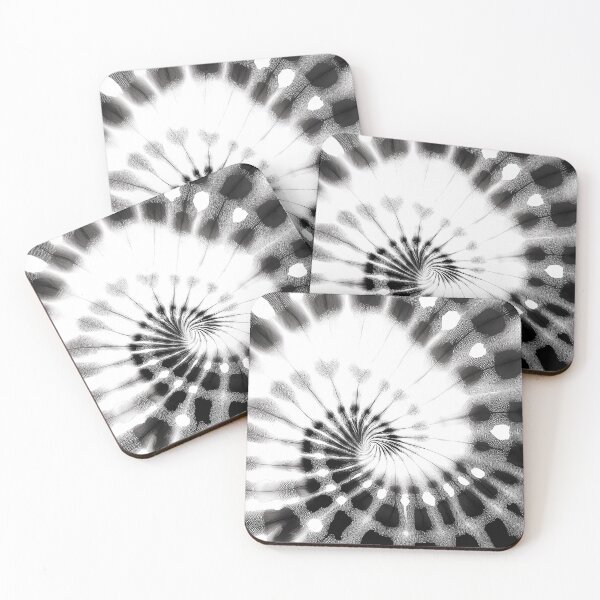 Item preview, Tie dye, tiedye, black abd white swirl tie dye, psychedelic pattern,  organic pattern, vibrant boho watercolour design  designed and sold by navitalidesign.