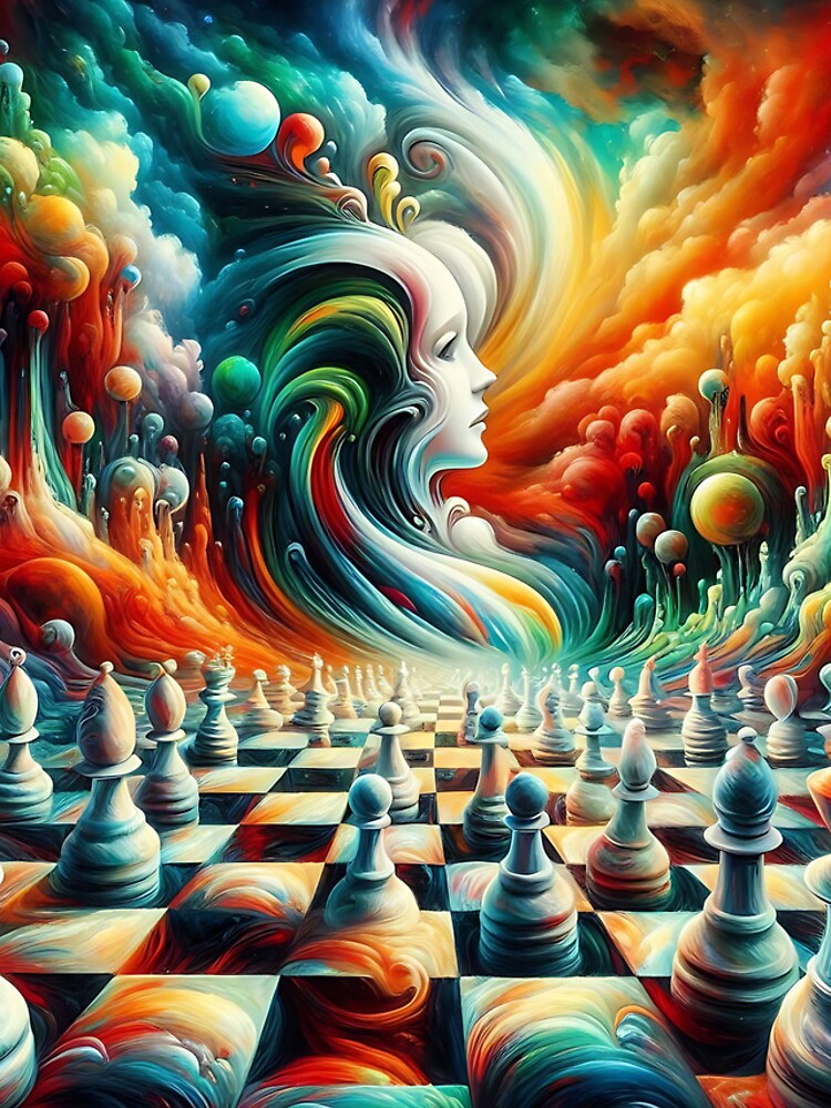 Thumbnail 4 of 4, iPhone Case, Abstract Chess World designed and sold by Intriguing Designs.