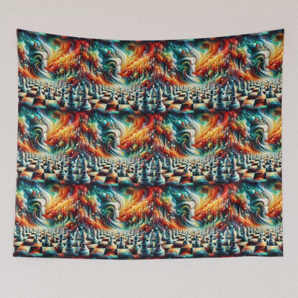 Item preview, Abstract Chess World designed and sold by Intriguing Designs.