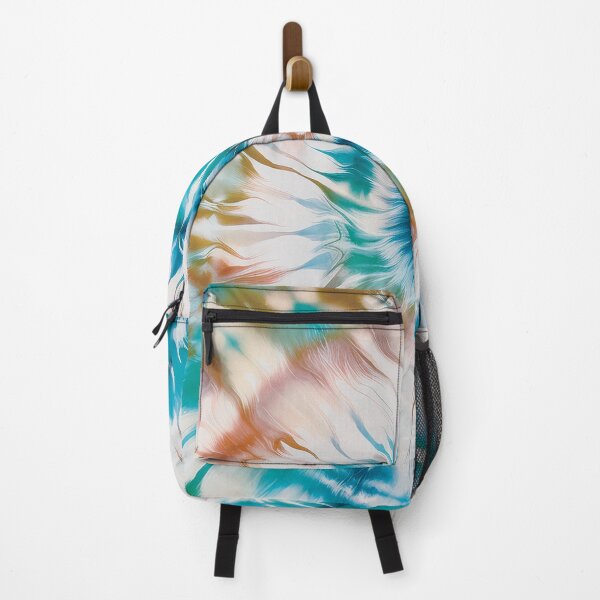 Item preview, Tie dye, tiedye, teal and beige swirl tie dye, psychedelic pattern, organic pattern, vibrant boho watercolour design designed and sold by navitalidesign.
