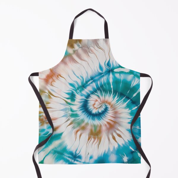 Item preview, Tie dye, tiedye, teal and beige swirl tie dye, psychedelic pattern, organic pattern, vibrant boho watercolour design designed and sold by navitalidesign.