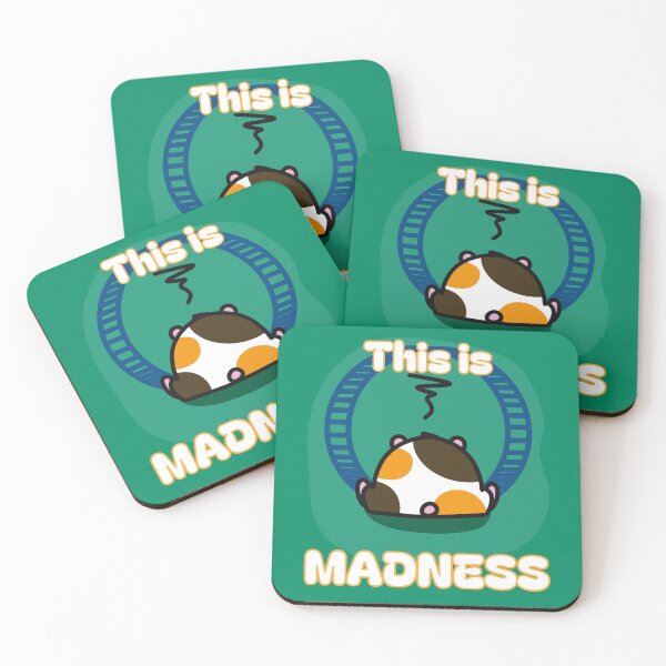 Item preview, Tired Hamster and Wheel (With Text) designed and sold by BLAAAAASK.