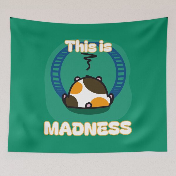 Item preview, Tired Hamster and Wheel (With Text) designed and sold by BLAAAAASK.