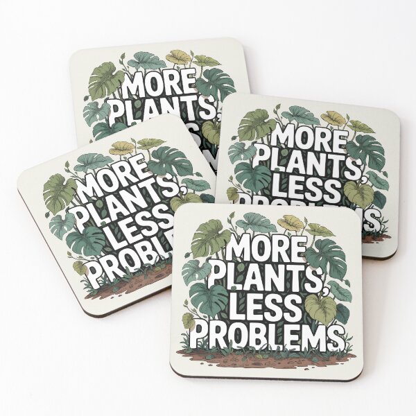 Item preview, More Plants, Less Problems designed and sold by Jollys-ArtShop.