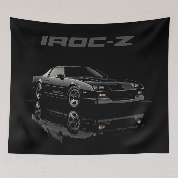 Item preview, 1987 Chevy Camaro IROC-Z Third Gen Muscle Car Blackout Art designed and sold by TheArtOfCar.