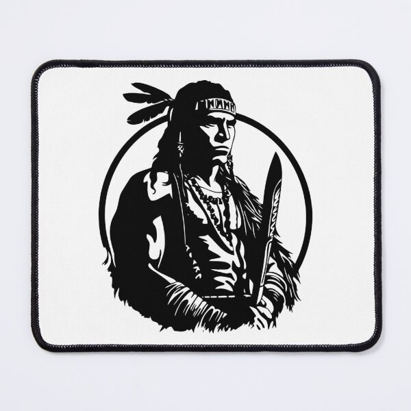 Item preview, Native American Indian Warrior Tribal Fight Chief Navajo designed and sold by inkoutninja.