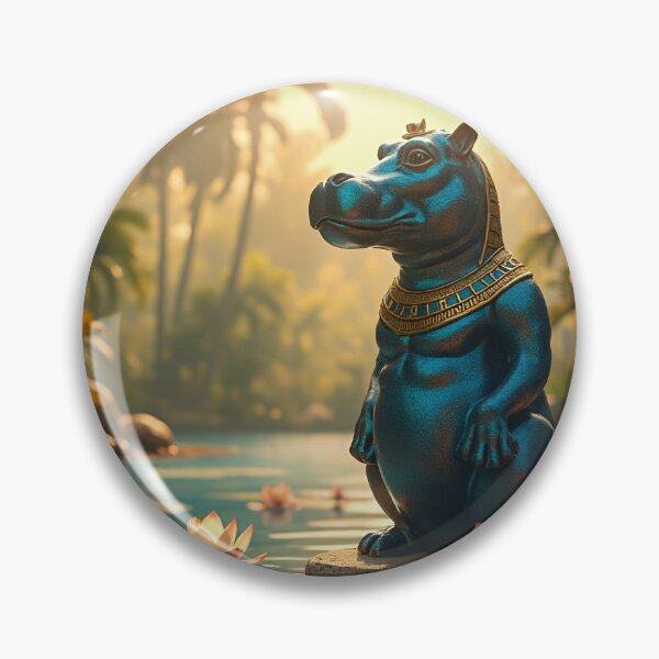 Item preview, hippopotamus goddess Taweret designed and sold by TuyaArts.