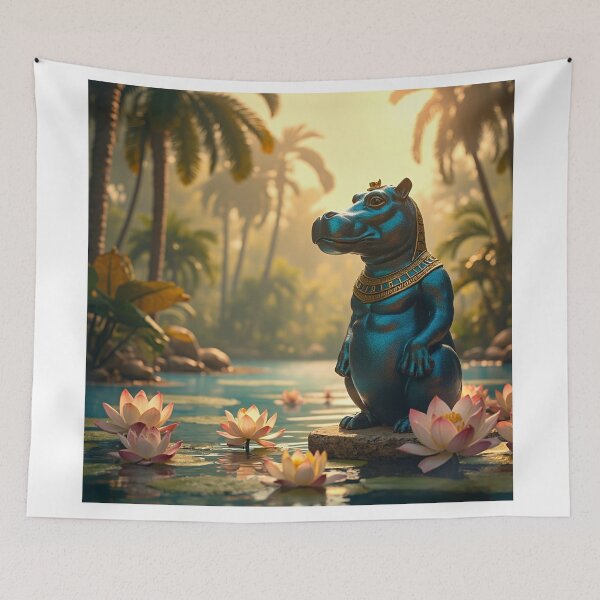 Item preview, hippopotamus goddess Taweret designed and sold by TuyaArts.