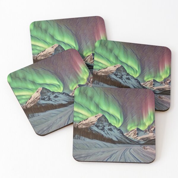 Item preview, Aurora borealis landscape  designed and sold by KiwiArtistDK.