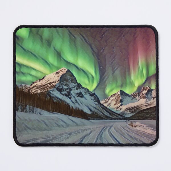 Item preview, Aurora borealis landscape  designed and sold by KiwiArtistDK.