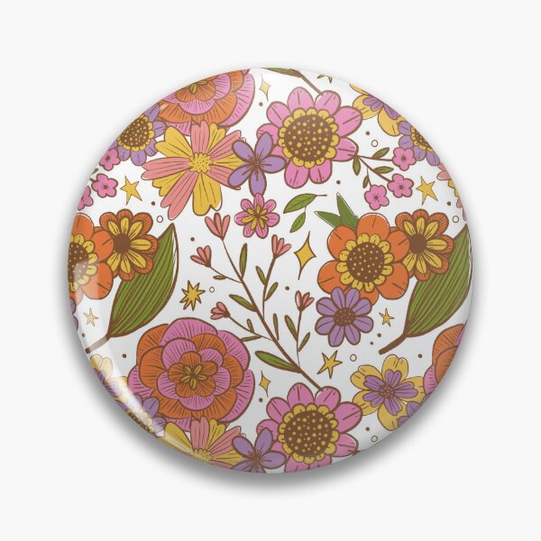 Item preview, Retro Florals designed and sold by Stephanie McRae.