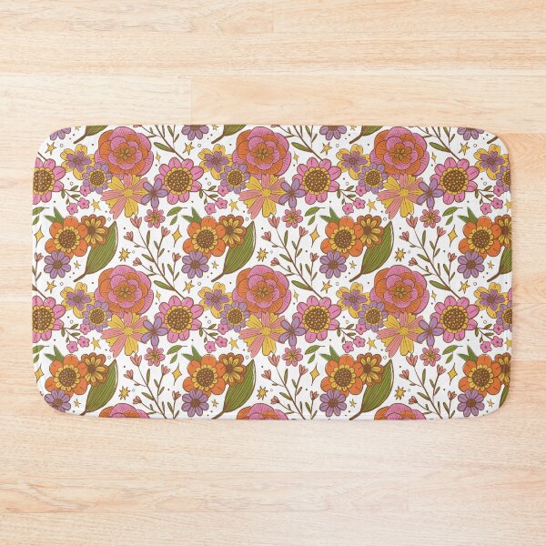 Item preview, Retro Florals designed and sold by Stephanie McRae.