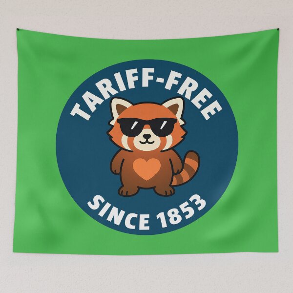 Item preview, red panda og tariff free since 1853 designed and sold by TSQ.