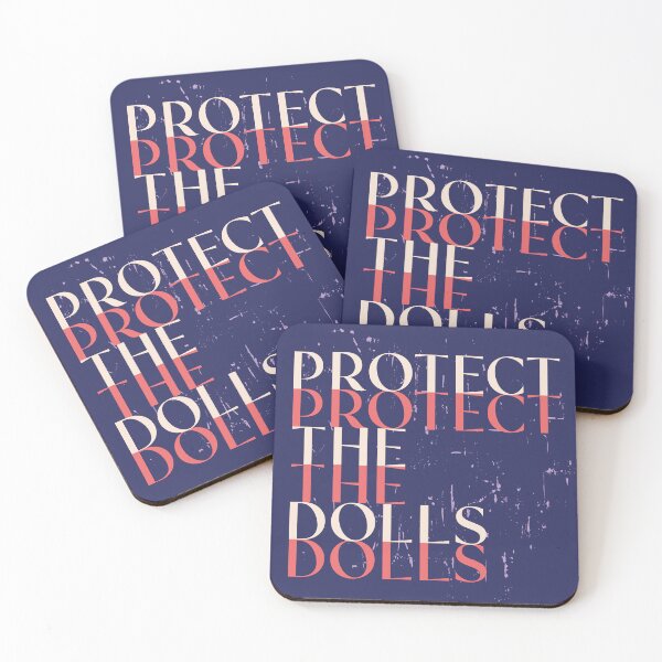 Item preview, Protect the dolls vintage grunge  textured ,  t-shirt design, sticker,  retro, gender freedom, lgbt, pride,  designed and sold by NatalkaP.