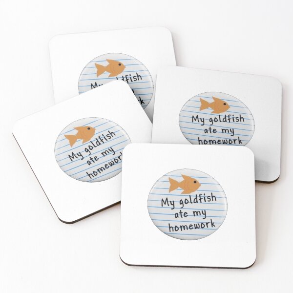 Item preview, My Goldfish Ate My Homework designed and sold by sofisstickerbox.