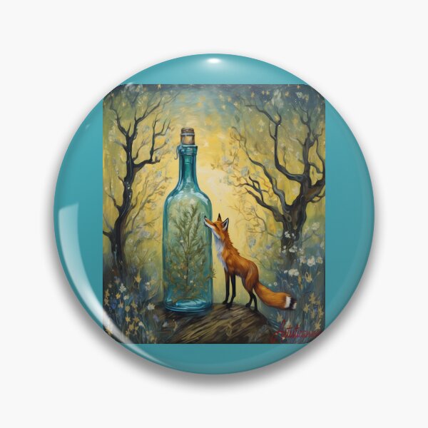 Item preview, "Enchanted Gin Bottle: A Forest's Whisper" designed and sold by Artisticanvas.