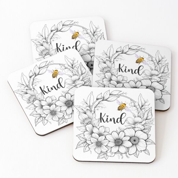 Item preview, Bee Kind Floral Wreath 1 designed and sold by AnTartstudios.