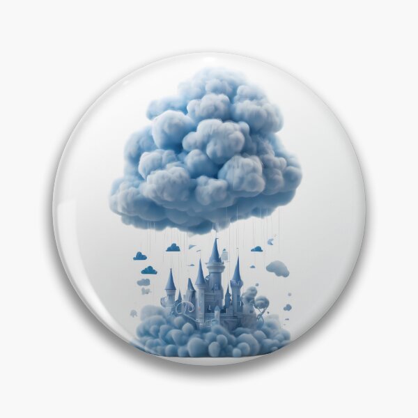 Item preview, Blue Cloud Castle Nature’s Whimsy Emotions Unveiled designed and sold by ART ATTACK ZONE.