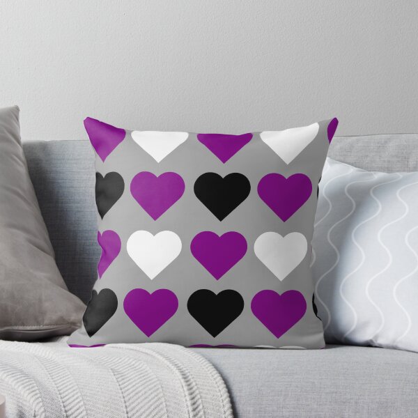 Item preview, asexual pride hearts designed and sold by CaringSupplies.