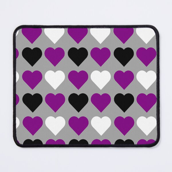 Item preview, asexual pride hearts designed and sold by CaringSupplies.