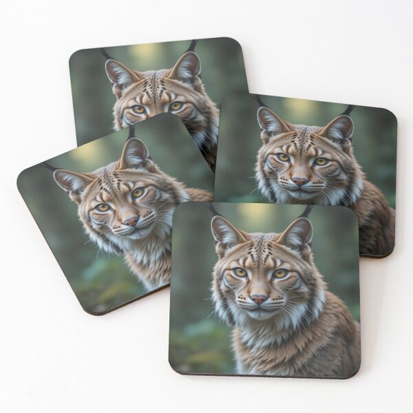 Item preview, lynx with striking yellow eyes designed and sold by InezPhotography.