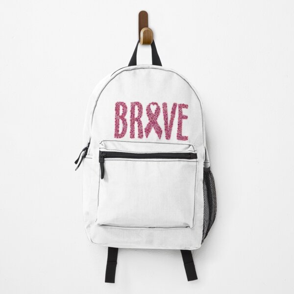 Item preview, Breast Cancer Awareness Brave Pink Floral Graphic designed and sold by PinkWinkDesigns.
