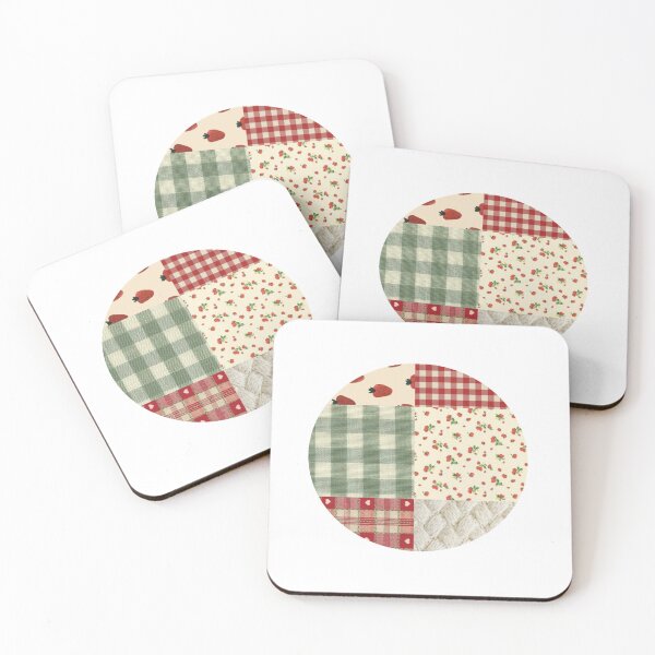 Item preview, Red Fabric Collage designed and sold by sofisstickerbox.