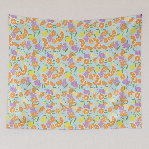 Item preview, Colourful Citrus Summer Pattern designed and sold by Honey Myrtle Studio.