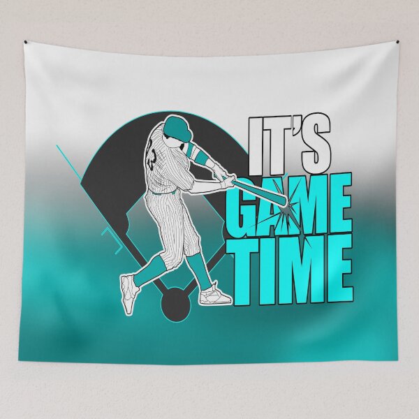 Item preview, Its Game Time - Baseball Aqua designed and sold by Adamzworld.