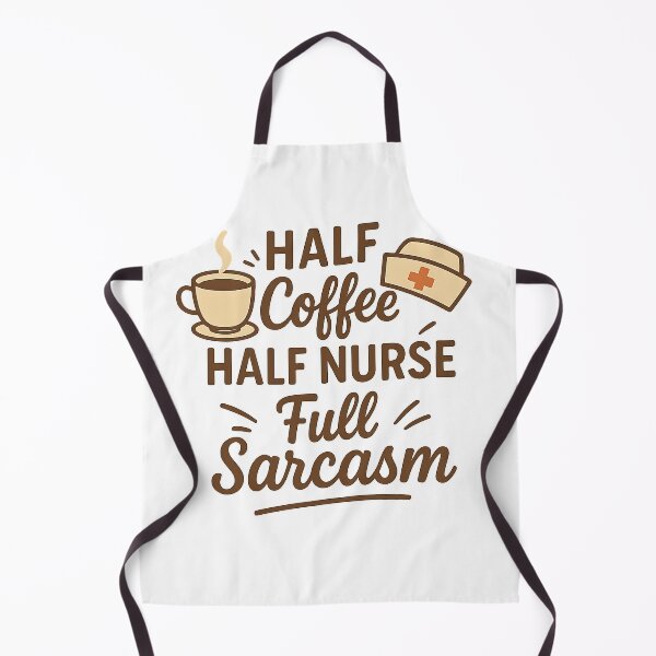 Item preview, Half Coffee Half Nurse Full Sarcasm designed and sold by catthemedic.