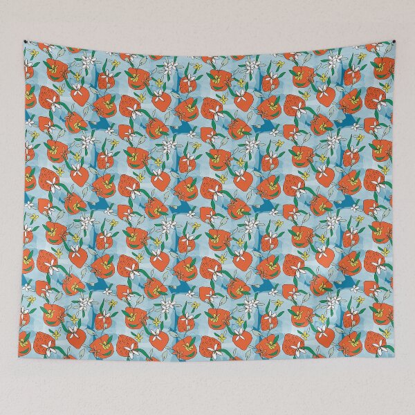 Aperçu de l'œuvre Motif fraise d'été créée et vendue par Honey Myrtle Studio.