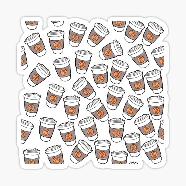 Item preview, Bitcoin Latte Pattern designed and sold by KatelynMitalski.