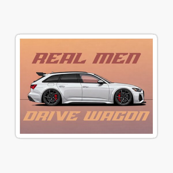 Item preview, Real Men Drive Wagons designed and sold by Six Deers.