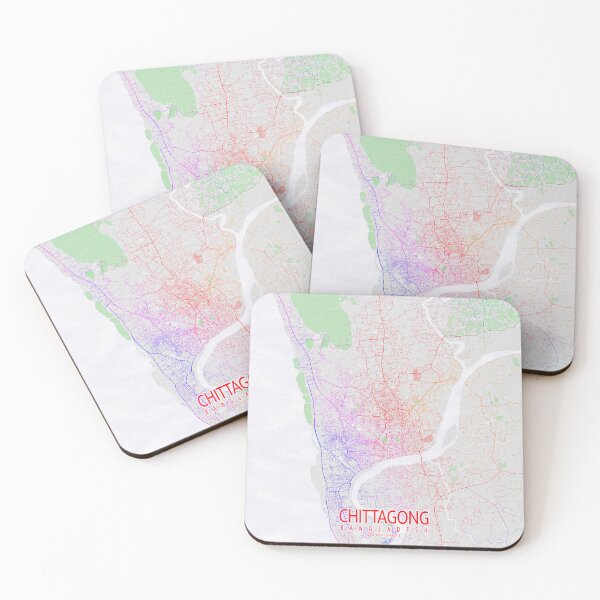 Item preview, Chittagong City Map of Bangladesh - Colorful designed and sold by deMAP.