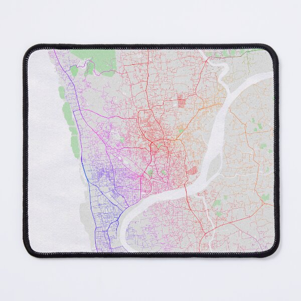 Item preview, Chittagong City Map of Bangladesh - Colorful designed and sold by deMAP.