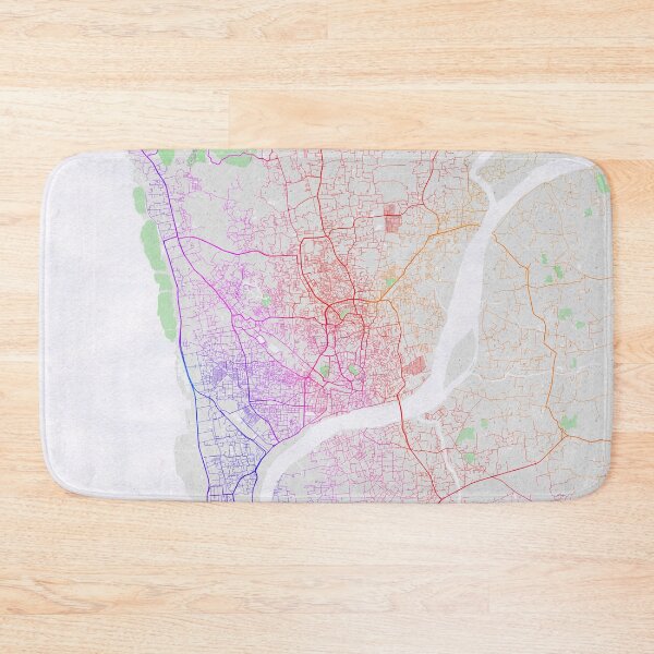 Item preview, Chittagong City Map of Bangladesh - Colorful designed and sold by deMAP.