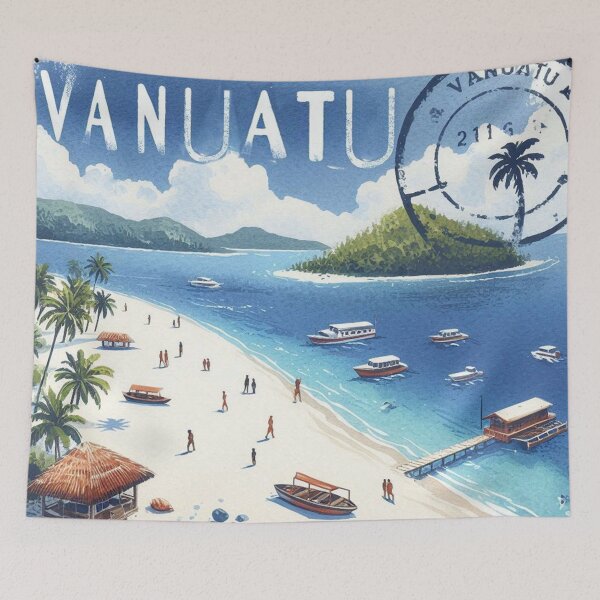 Item preview, Vintage Islands of Vanuatu designed and sold by clarkfraser.
