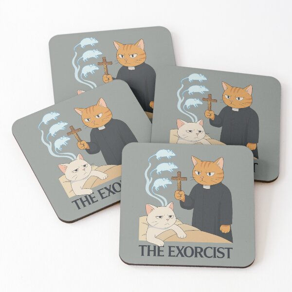Item preview, 90s Anime Cat Exorcism – Ghost Mice & Feline Priest designed and sold by denis90ch.