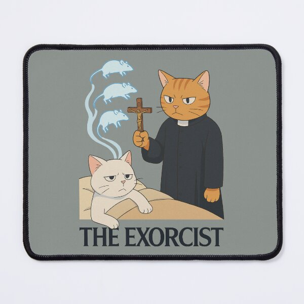 Item preview, 90s Anime Cat Exorcism – Ghost Mice & Feline Priest designed and sold by denis90ch.
