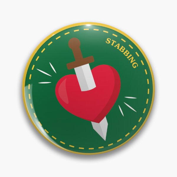 Item preview, Stabbing merit badge designed and sold by VulgarHistory.